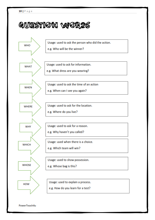 Grade 5 English FAL Term 3 -> workbook