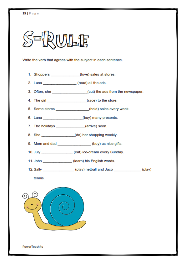 Grade 5 English FAL Term 3 -> workbook