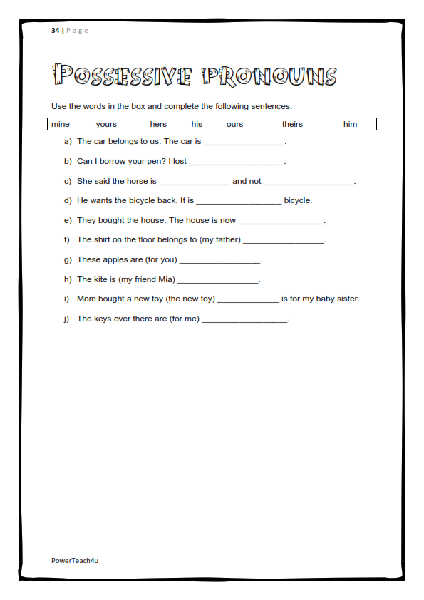 Grade 5 English FAL Term 3 -> workbook