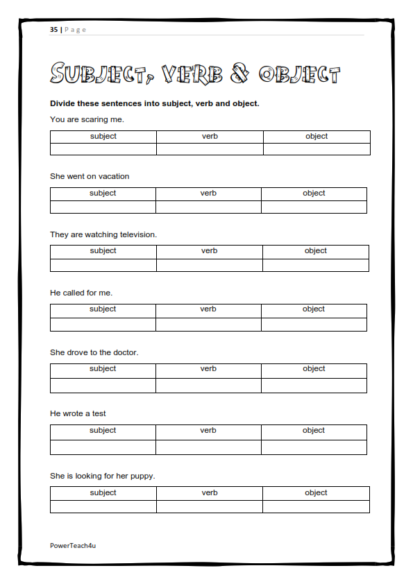Grade 5 English FAL Term 3 -> workbook