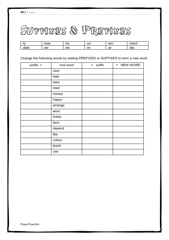 Grade 5 English FAL Term 3 -> workbook