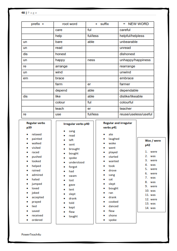 Grade 5 English FAL Term 3 -> workbook