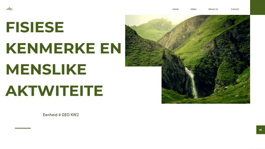 Fisiese kenmerke en menslike aktiwiteite - PowerTeach4u